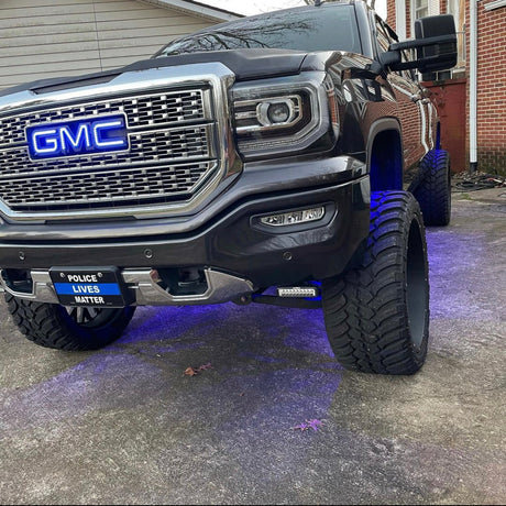 Illuminated GMC RGBW LED Badge Emblem Logo (RGBW | Flow Series) LED headlight kit AutoLEDTech Oracle Lighting Trendz Flow Series RGBHaloKits OneUpLighting Morimoto