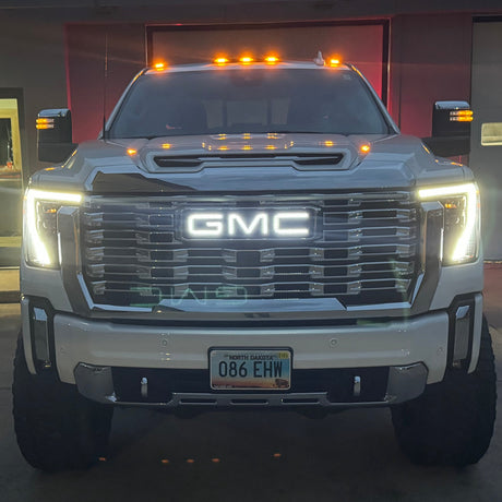 2007-2026+ GMC Sierra Yukon Canyon Illuminated RGBW LED Badge Emblem Logo - AutoLEDTech.com