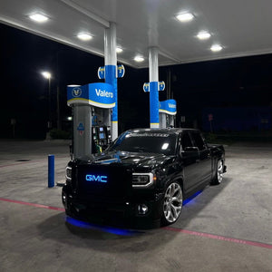 2007-2026+ GMC Sierra Yukon Canyon Illuminated RGBW LED Badge Emblem Logo - AutoLEDTech.com