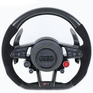 2015-2024 Audi R8 TTRS Custom Carbon Fiber Steering Wheel - AutoLEDTech.com
