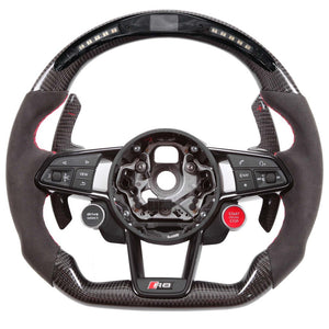 2015-2024 Audi R8 TTRS Custom Carbon Fiber Steering Wheel - AutoLEDTech.com