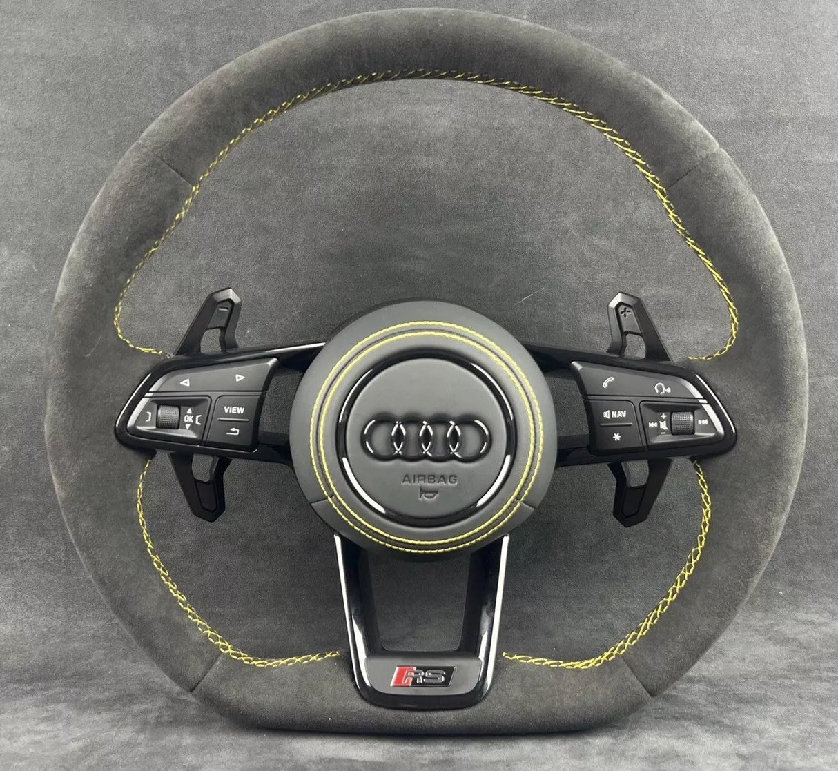 2015-2024 Audi R8 TTRS Custom Carbon Fiber Steering Wheel - AutoLEDTech.com