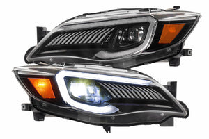 2008-2014 Subaru WRX & STI LED DRL Projector Replacement Headlights - AutoLEDTech.com