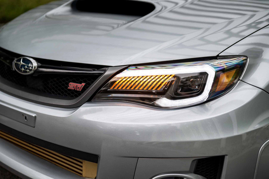 2008-2014 Subaru WRX & STI LED DRL Projector Replacement Headlights - AutoLEDTech.com