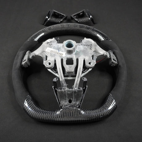 2008-2015 Cadillac V2 CTS-V CTS Carbon Fiber Steering Wheel - AutoLEDTech.com