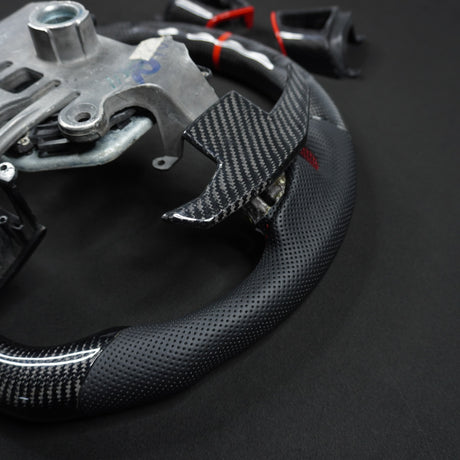 2008-2015 Cadillac V2 CTS-V CTS Carbon Fiber Steering Wheel - AutoLEDTech.com