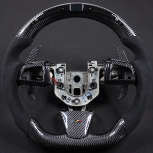 2008-2015 Cadillac V2 CTS-V CTS Carbon Fiber Steering Wheel - AutoLEDTech.com