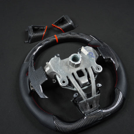 2008-2015 Cadillac V2 CTS-V CTS Carbon Fiber Steering Wheel - AutoLEDTech.com