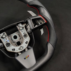 2008-2015 Cadillac V2 CTS-V CTS Carbon Fiber Steering Wheel - AutoLEDTech.com