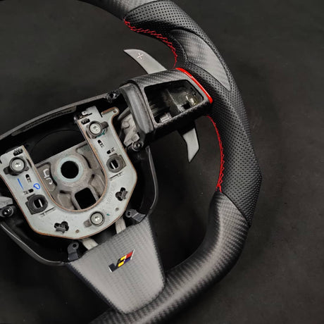 2008-2015 Cadillac V2 CTS-V CTS Carbon Fiber Steering Wheel - AutoLEDTech.com