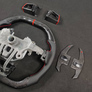2008-2015 Cadillac V2 CTS-V CTS Carbon Fiber Steering Wheel - AutoLEDTech.com