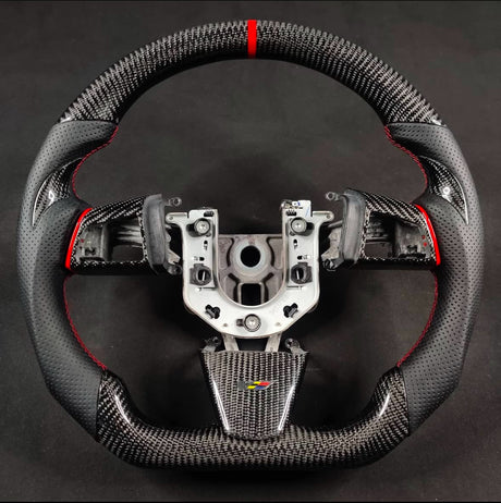 2008-2015 Cadillac V2 CTS-V CTS Carbon Fiber Steering Wheel - AutoLEDTech.com