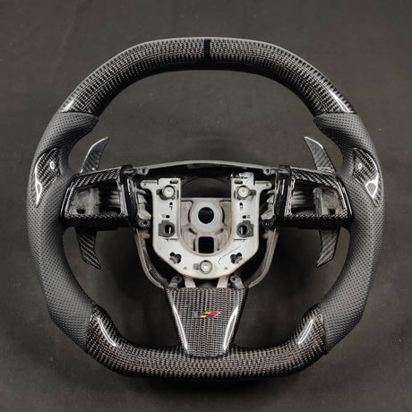 2008-2015 Cadillac V2 CTS-V CTS Carbon Fiber Steering Wheel - AutoLEDTech.com