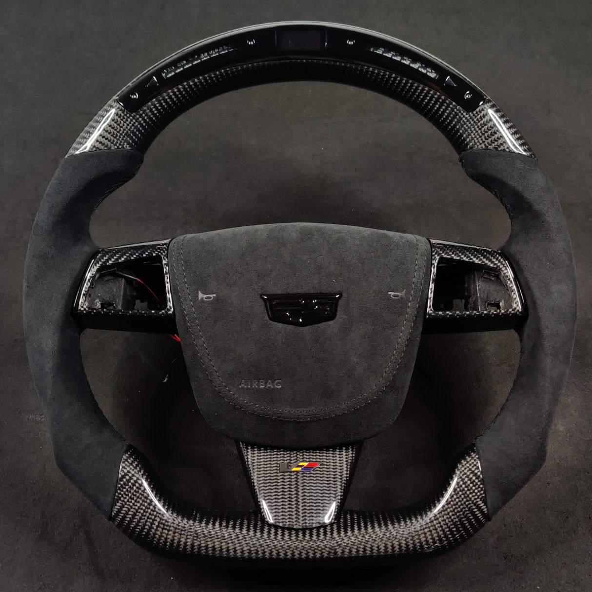 2008-2015 Cadillac V2 CTS-V CTS Carbon Fiber Steering Wheel - AutoLEDTech.com