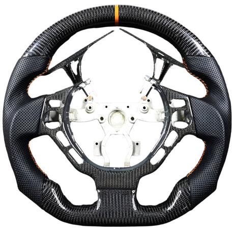 2008-2016 Nissan GTR R35 Custom Carbon Fiber Steering Wheel w/ LED RPM Display - AutoLEDTech.com