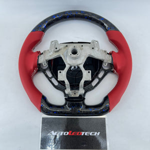 2008-2016 Nissan GTR R35 Custom Carbon Fiber Steering Wheel w/ LED RPM Display - AutoLEDTech.com
