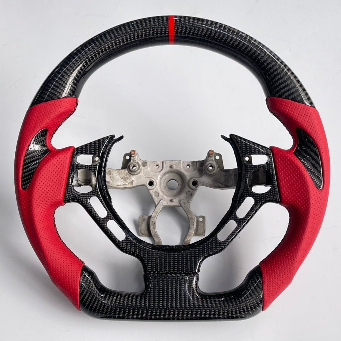 2008-2016 Nissan GTR R35 Custom Carbon Fiber Steering Wheel w/ LED RPM Display - AutoLEDTech.com
