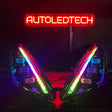 2008-2021 Nissan 370z RGBW Flow Series LED DRL Projector Headlights - AutoLEDTech.com
