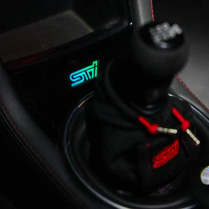 2008-2021 STI RGBW Flow Series LED Shifter Trim Badge - Lit Logos - AutoLEDTech.com