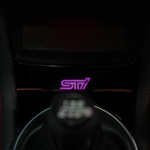 2008-2021 STI RGBW Flow Series LED Shifter Trim Badge - Lit Logos - AutoLEDTech.com