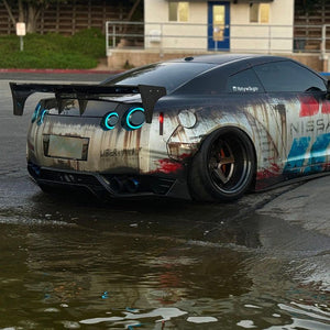 2008-2024 Nissan GTR R35 RGB Flow Smoked LED Tail Lights - AutoLEDTech.com