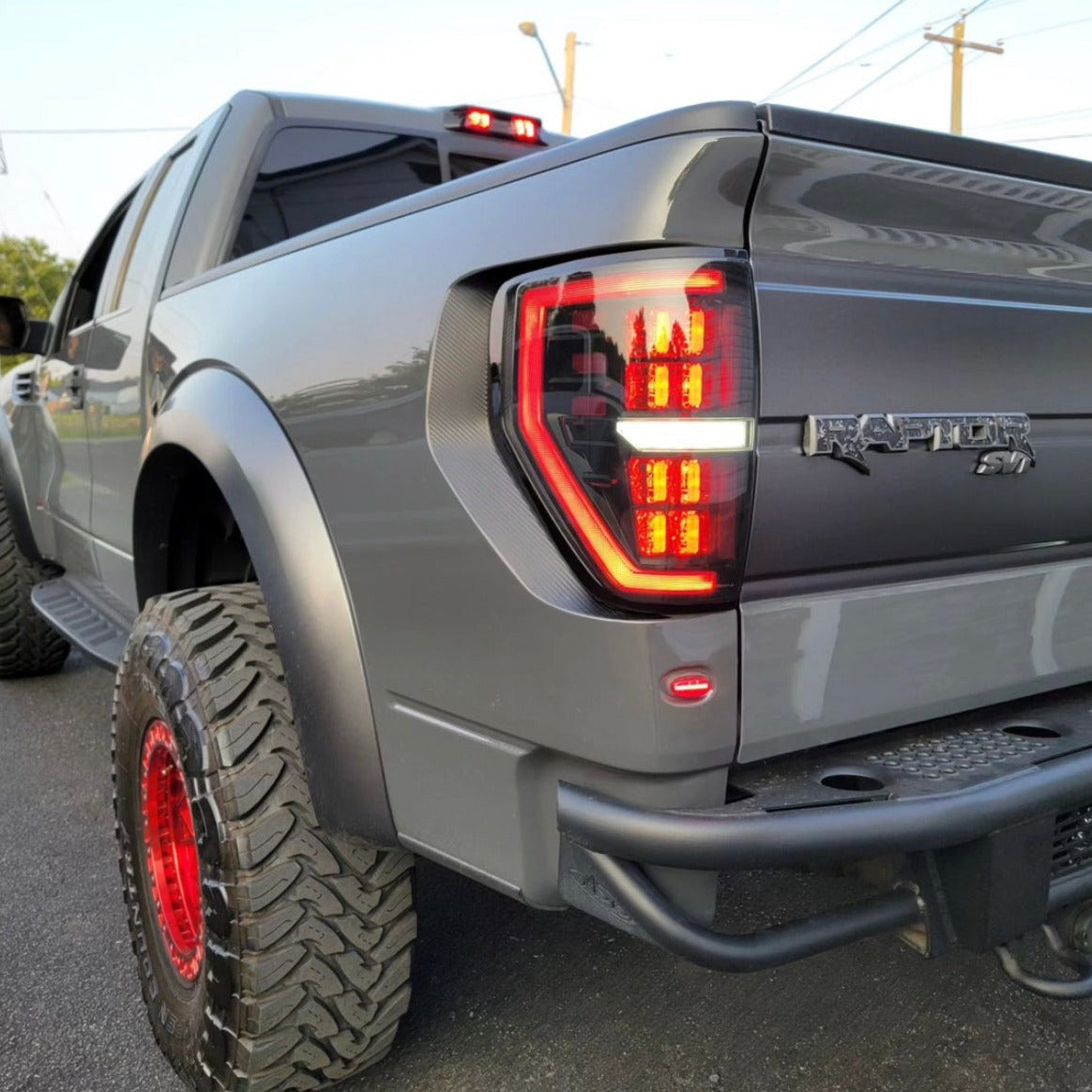 2009-2014 Ford F150 & Raptor Red/Smoked Full LED Tail Lights - Fits all models - AutoLEDTech.com