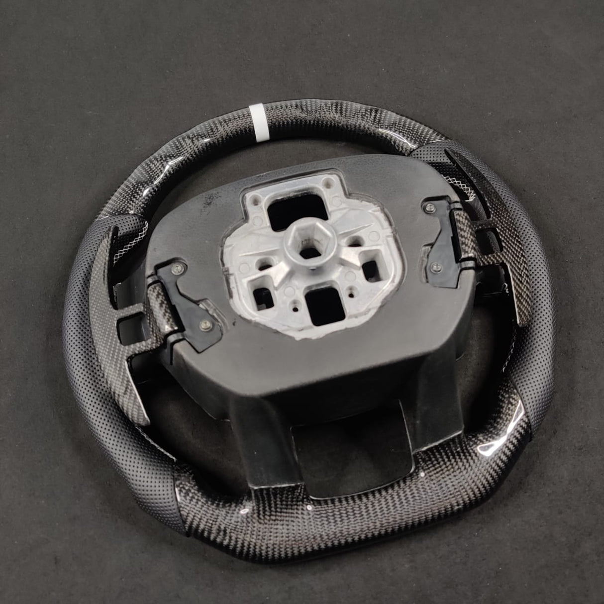 2009-2014 Ford Raptor & F150 Custom Carbon Fiber Steering Wheel w/ LED Display - AutoLEDTech.com