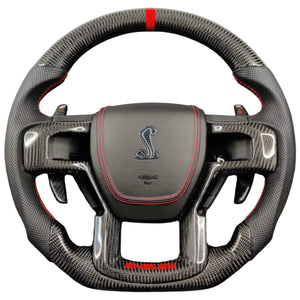 2009-2014 Ford Raptor & F150 Custom Carbon Fiber Steering Wheel w/ LED Display - AutoLEDTech.com