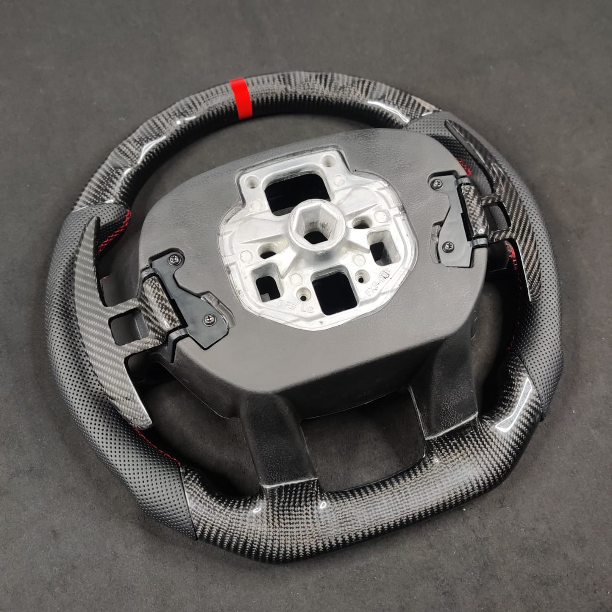 2009-2014 Ford Raptor & F150 Custom Carbon Fiber Steering Wheel w/ LED Display - AutoLEDTech.com