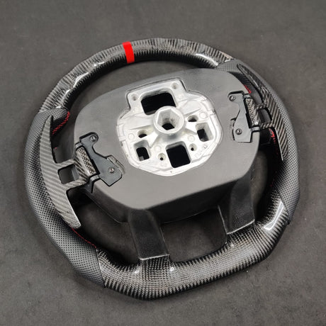 2009-2014 Ford Raptor & F150 Custom Carbon Fiber Steering Wheel w/ LED Display - AutoLEDTech.com