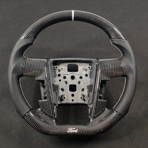 2009-2014 Ford Raptor & F150 Custom Carbon Fiber Steering Wheel w/ LED Display - AutoLEDTech.com