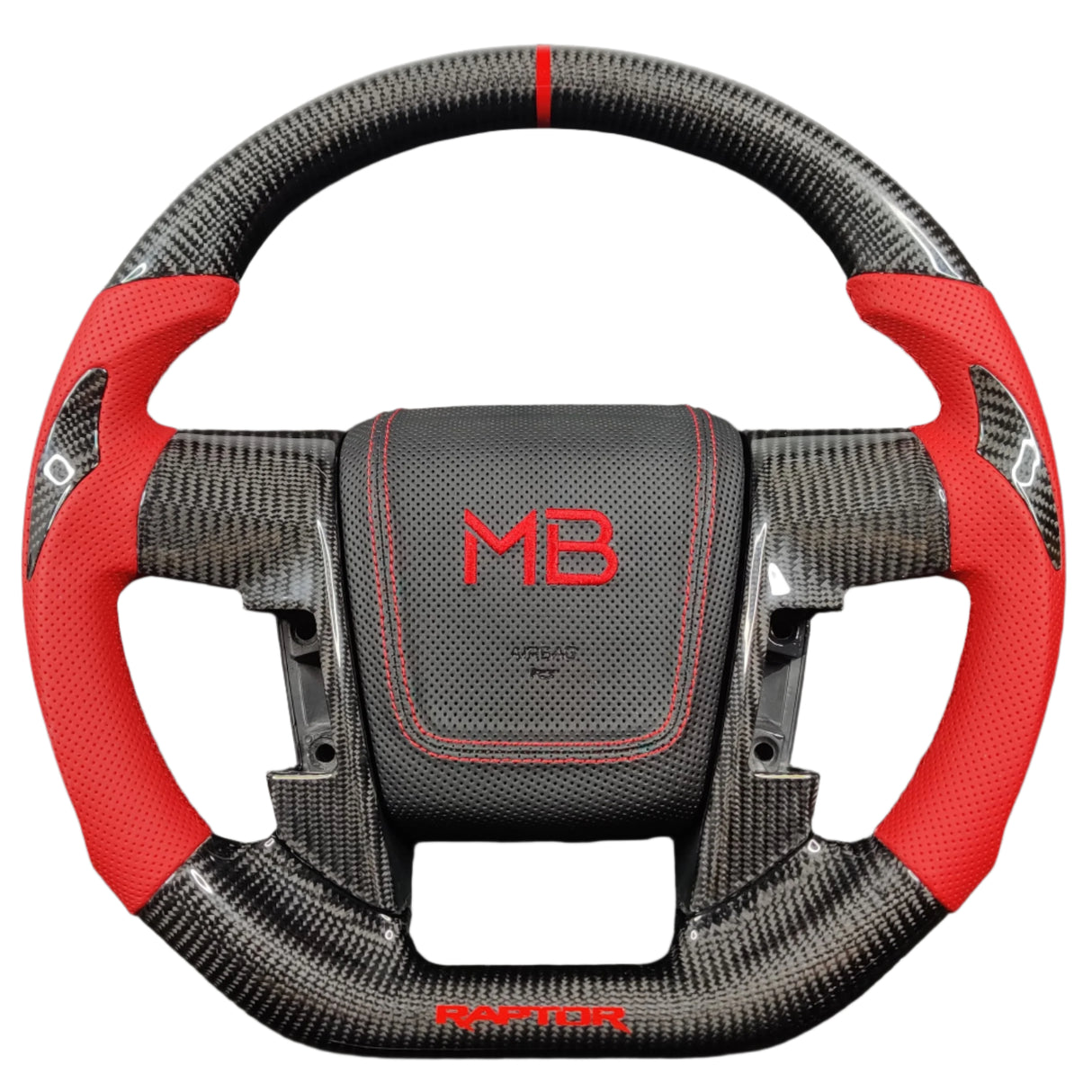 2009-2014 Ford Raptor & F150 Custom Carbon Fiber Steering Wheel w/ LED Display - AutoLEDTech.com