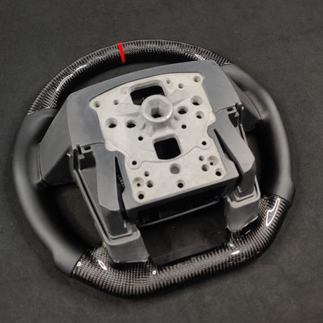 2009-2014 Ford Raptor & F150 Custom Carbon Fiber Steering Wheel w/ LED Display - AutoLEDTech.com