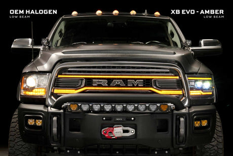 2009-2018 Dodge Ram XB EVO Hybrid LED DRL Projector Headlights - AutoLEDTech.com