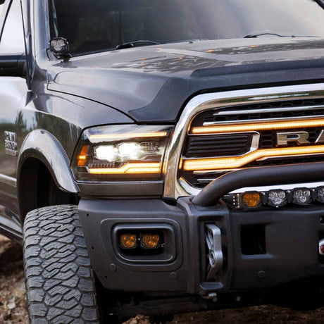 2009-2018 Dodge Ram XB EVO LED DRL Projector Headlights - AutoLEDTech.com