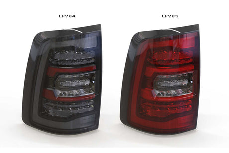 2009-2018 Dodge Ram XB White Amber LED DRL Projector Headlights - AutoLEDTech.com