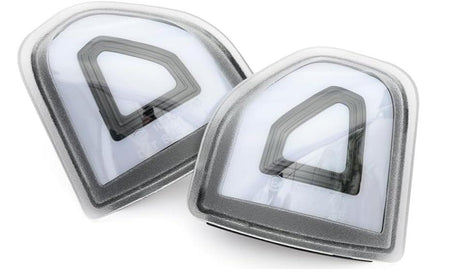 2009-2024 Ram 1500 2500 HD Smoked White Amber LED Tow Mirror Lights - AutoLEDTech.com