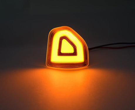 2009-2024 Ram 1500 2500 HD Smoked White Amber LED Tow Mirror Lights - AutoLEDTech.com