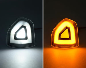 2009-2024 Ram 1500 2500 HD Smoked White Amber LED Tow Mirror Lights - AutoLEDTech.com