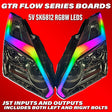 2009-2025 Nissan GTR R35 RGBW Flow Series LED DRL + Halo Kit - AutoLEDTech.com