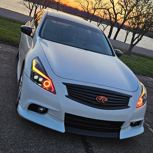 2010-2015 Infiniti G37/G25/Q60 RGB Flow Series LED DRL Headlights - AutoLEDTech.com