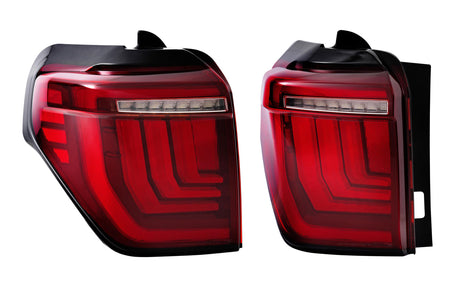 2010-2024 Toyota 4Runner Red Smoked LED Tail Lights - AutoLEDTech.com