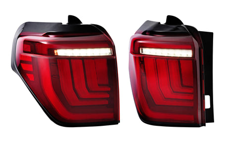 2010-2024 Toyota 4Runner Red Smoked LED Tail Lights - AutoLEDTech.com