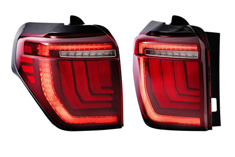 2010-2024 Toyota 4Runner Red Smoked LED Tail Lights - AutoLEDTech.com
