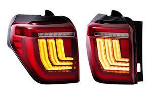 2010-2024 Toyota 4Runner Red Smoked LED Tail Lights - AutoLEDTech.com