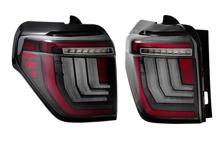 2010-2024 Toyota 4Runner Red Smoked LED Tail Lights - AutoLEDTech.com