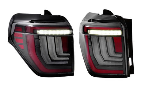 2010-2024 Toyota 4Runner Red Smoked LED Tail Lights - AutoLEDTech.com