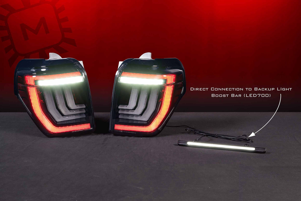 2010-2024 Toyota 4Runner Red Smoked LED Tail Lights - AutoLEDTech.com