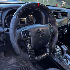 2010-2024 Toyota Tacoma 4Runner Tundra Custom Carbon Fiber Steering Wheel - AutoLEDTech.com