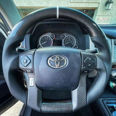 2010-2024 Toyota Tacoma 4Runner Tundra Custom Carbon Fiber Steering Wheel - AutoLEDTech.com